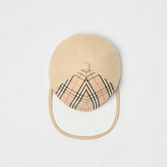 NWT BURBERRY BRIM CHECK BASEBALL CAP HAT - Picture 5 of 10